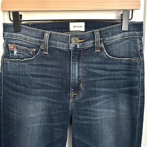 Hudson Tilda Midrise Crop Cigarette Jeans Dark Wash Step Hem 27